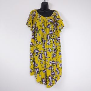 Umgee Off Shoulder Full of Sunshine Jumpsuit Large